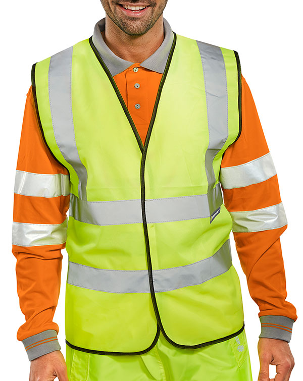 BSEEN EN ISO 20471 VEST S/YELL
